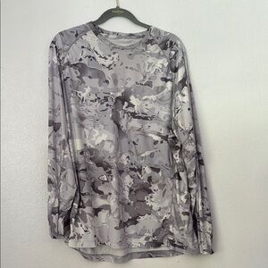 Simms Gray Camo Long Sleeve Shirt